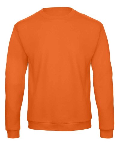 Felpa girocollo Unisex cuciture straddle Pumpkin Orange