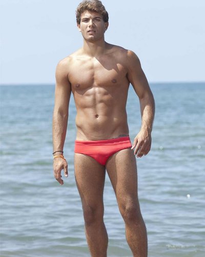 Costume slip uomo Rosso