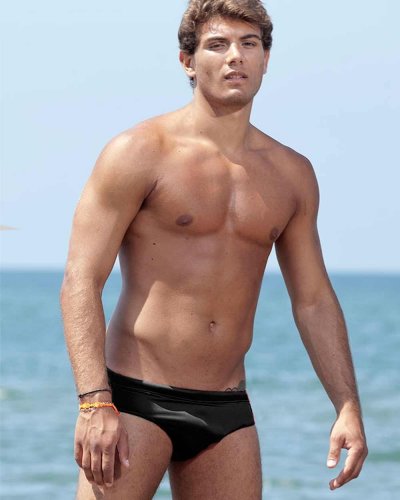 Costume slip uomo Nero