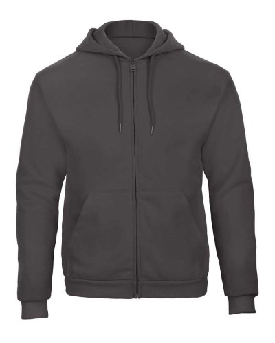 Felpa con cappuccio e cerniera Unisex Antracite
