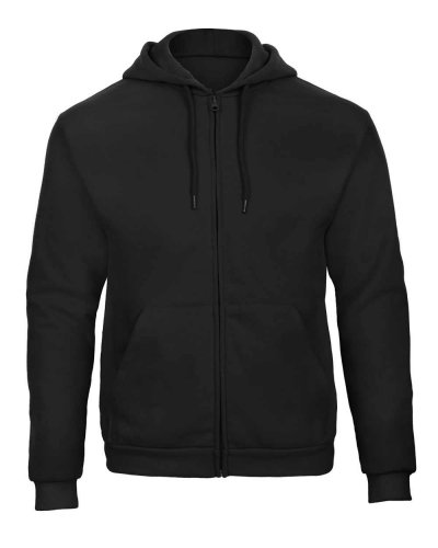 Felpa con cappuccio e cerniera Unisex Black