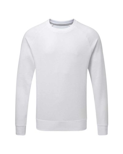 Felpa Uomo HD Raglan Bianco