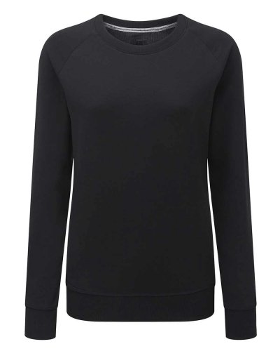 Felpa donna HD Raglan Nero
