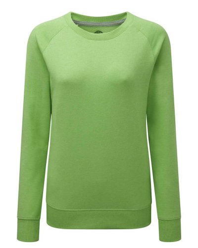 Felpa donna HD Raglan Green Marl