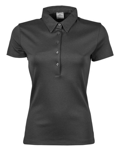 Polo donna Pima Cotton Dark Grey