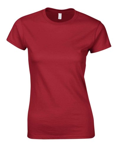 T-shirt ring-spun attillata Rosso