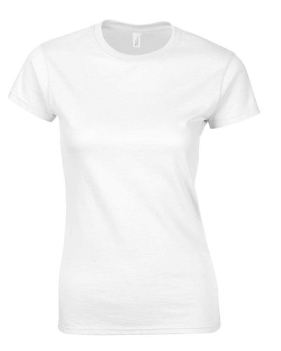 T-shirt ring-spun attillata Bianco