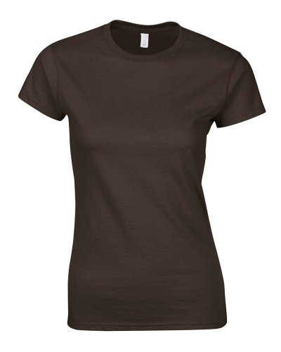 T-shirt ring-spun attillata Dark Chocolate