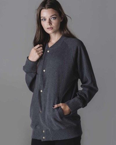 Felpa bomber One Charcoal Grey Melange