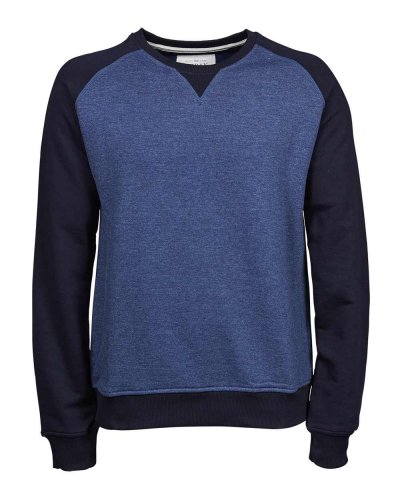 Felpa Urban Two-Tone Denim Melange/Navy