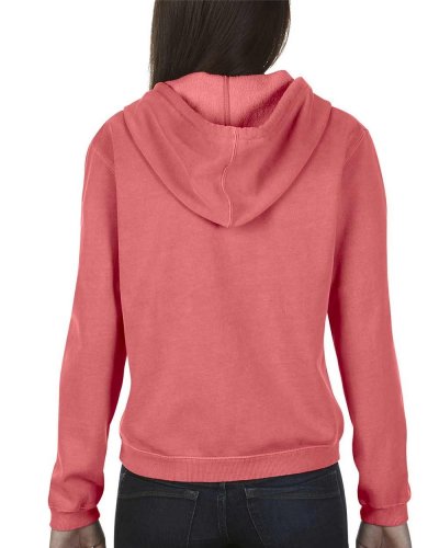 Felpa donna con cappuccio e cerniera