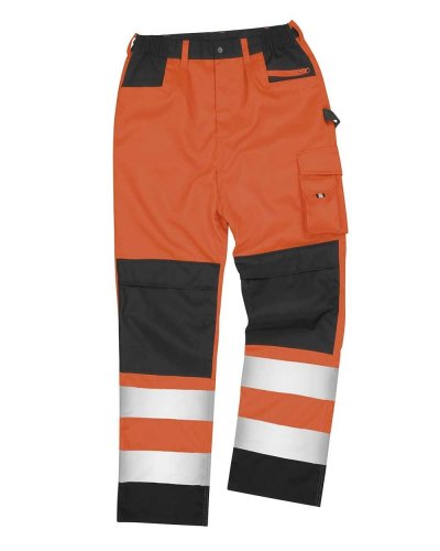 Pantaloni Cargo Safety Fluorescent orange