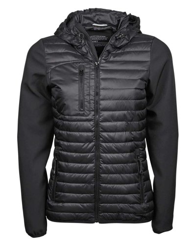Giacca donna Crossover con cappuccio Black