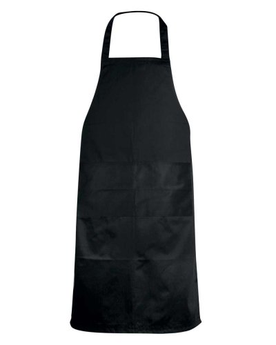 Grembiule classico da cucina con 2 tasche Nero