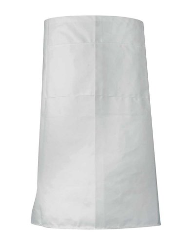 Grembiule da cucina due tasche frontali Bianco