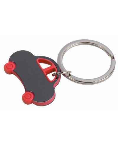 Portachiavi in metallo a forma di auto