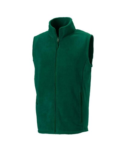 Gillet con zip intera Bottle Green