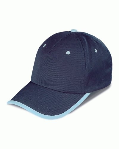 Cappellino 5 pannelli bicolore