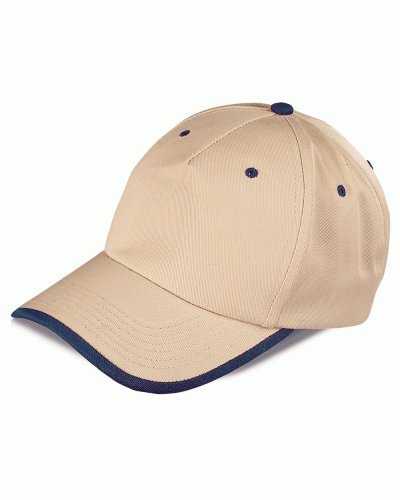 Cappellino 5 pannelli bicolore