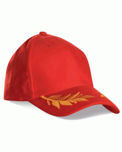 Cappellino 6 pannelli con ricamo decorativo