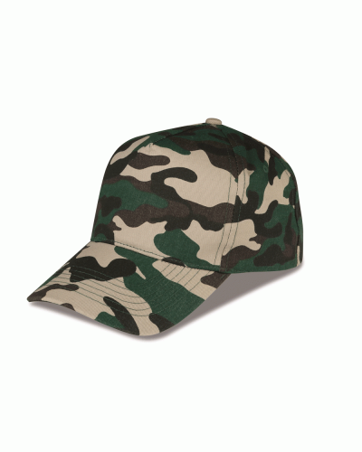Cappellino golf 5 pannelli mimetico