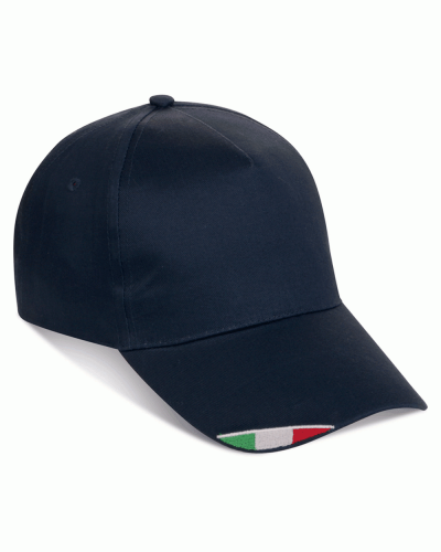 Cappellini 5 pannelli con bandiera italiana