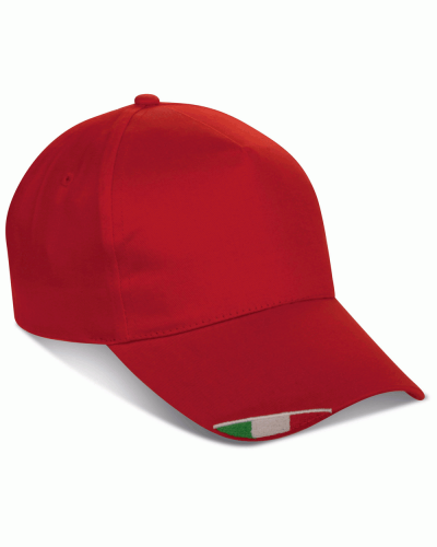 Cappellini 5 pannelli con bandiera italiana