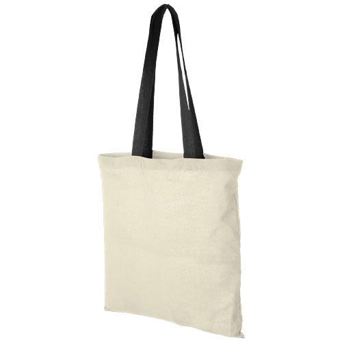 Shopper in cotone Nevada Natural/Nero