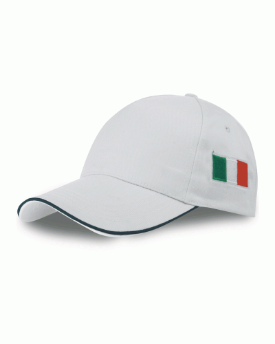 Cappellini 5 pannelli con bandiera italiana laterale