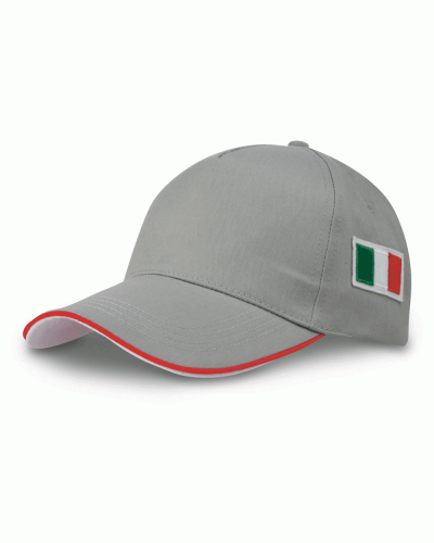 Cappellini 5 pannelli con bandiera italiana laterale
