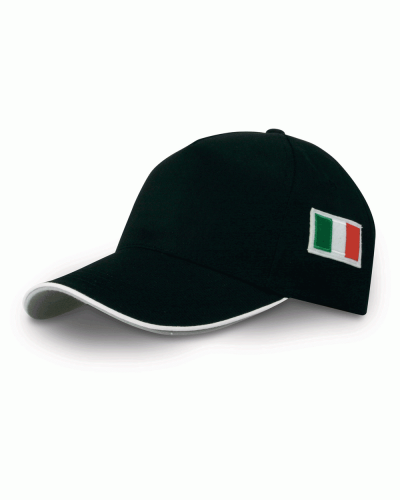 Cappellini 5 pannelli con bandiera italiana laterale