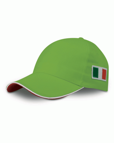 Cappellini 5 pannelli con bandiera italiana laterale