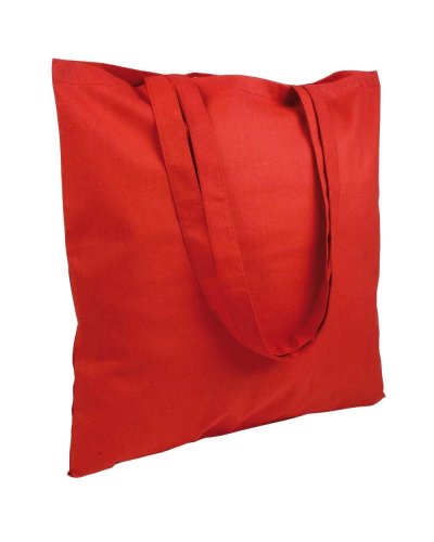 Shopper personalizzate in cotone colorato da 120 g Rosso