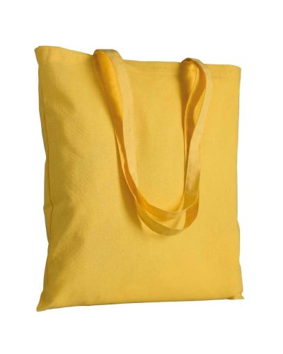 Shopper personalizzate in cotone colorato da 120 g Giallo