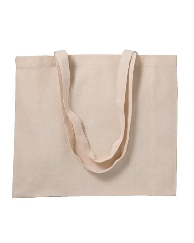 Shopper con manici lunghi e soffietto alla base