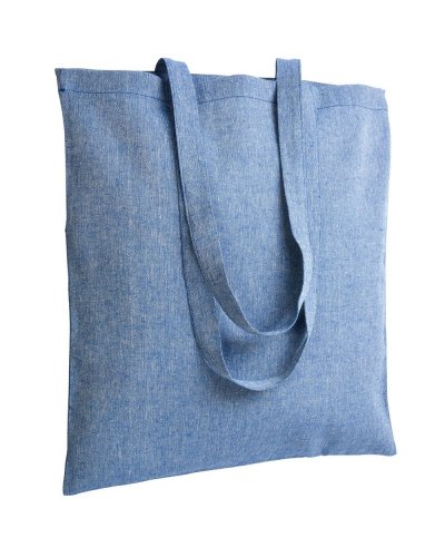 Shopper in cotone riciclato personalizzate da 150 gr Blu Royal