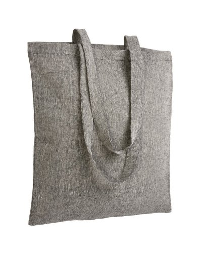 Shopper in cotone riciclato personalizzate da 150 gr Nero