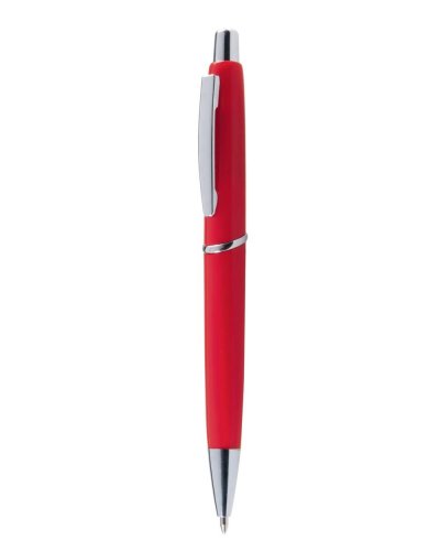 Penna a sfera con clip in metallo Rosso