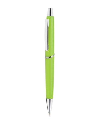 Penna a sfera con clip in metallo Verde Acido