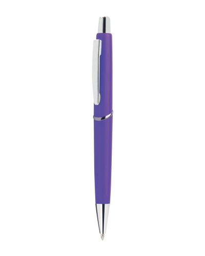 Penna a sfera con clip in metallo Viola