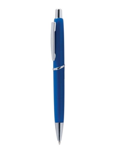 Penna a sfera con clip in metallo Blu