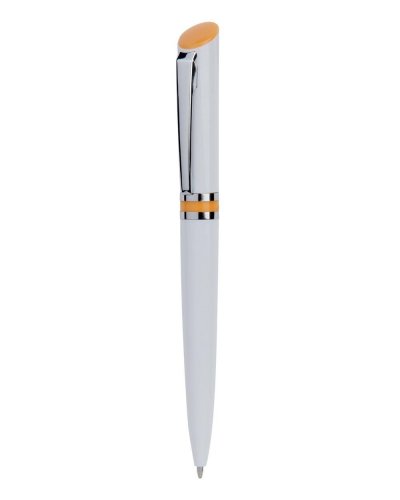 Penna a sfera in plastica e metallo Arancione