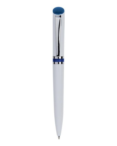 Penna a sfera in plastica e metallo Blu