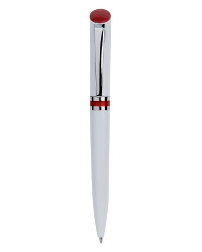Penna a sfera in plastica e metallo Rosso