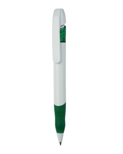 Penna a sfera con impugnatura in gomma Verde