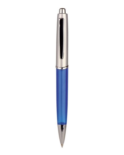 Penna a sfera con clip in metallo Blu