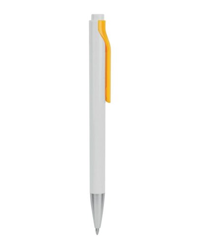 Penna a sfera con chiusura a scatto Giallo