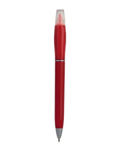 Penna a sfera con evidenziatore Rosso