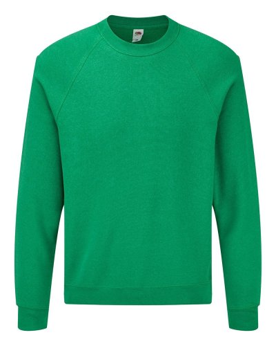 Felpa con maniche raglan Retro Heather Green