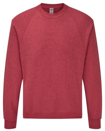 Felpa con maniche raglan Vintage Heather Red